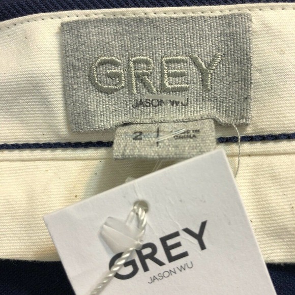 Grey Jason Wu Bi Stretch Flare Leg Cropped Pants‎ 2 - Picture 5 of 6